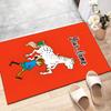 Custom Pippi Longstocking Mat Personalized Name, Polyester Washable Indoor Entryway Rug, Gift for Christmas, Easter, Thanksgiving Day