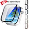 Case+Tempered Glass For Redmi Watch 6 Anti-drop Scratch Cover Bumper For Redmi Band 6 Smartwatch Screen Protector Shell