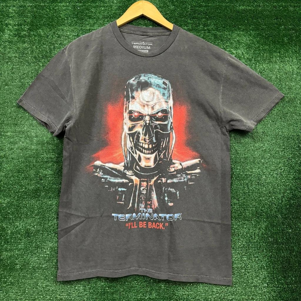 James Camerons The Terminator I'll Be Back Filmplakat T-Shirt Größe Medium