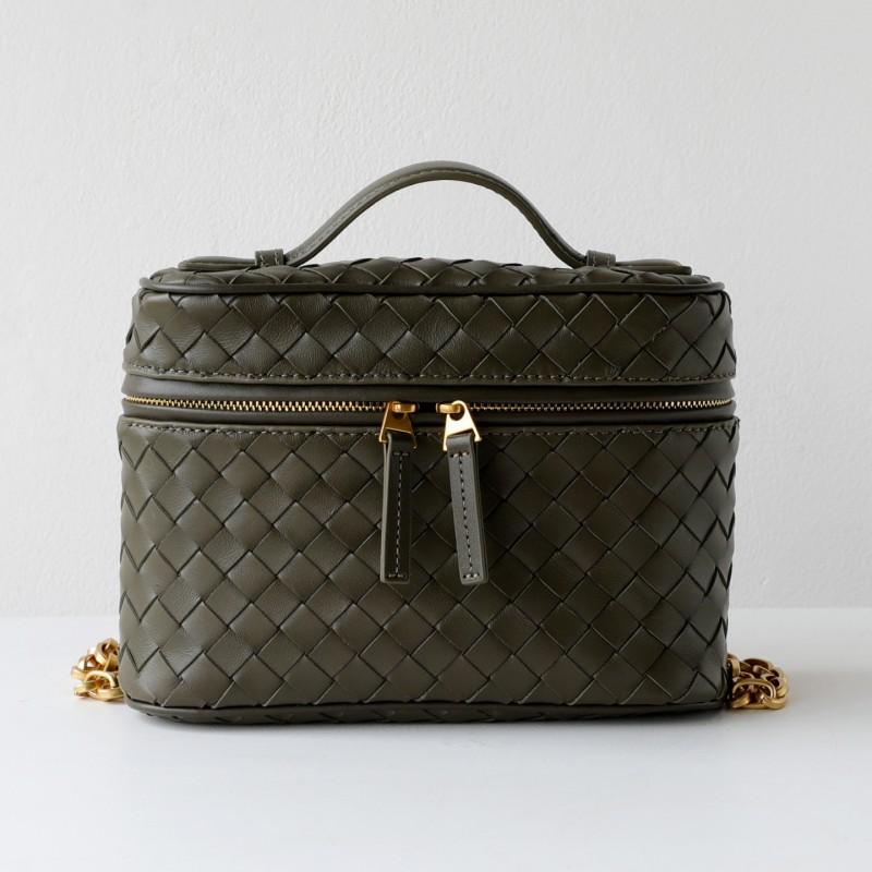 Handwoven Lamb Leather Mini Box Bag