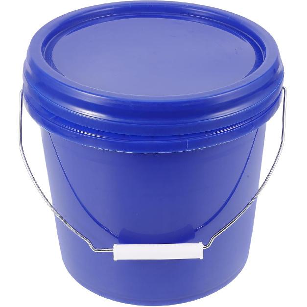 ARTIBETTER Plastic Paint Bucket with Handle and Lid Round Storage Container for Paint Multi-Purpose Use Portable Design for Outdoor Activities