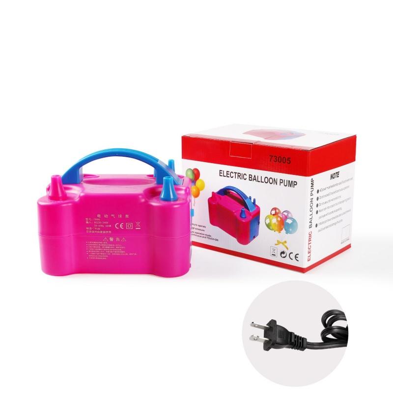 

1 шт. - Электрический насос для воздушных шаров, машина для выдувания воздушных шаров, насос для накачивания, автоматическая машина для накачивания с двойным отверстием, наполнитель воздушных шаров м. US Plug розы красного