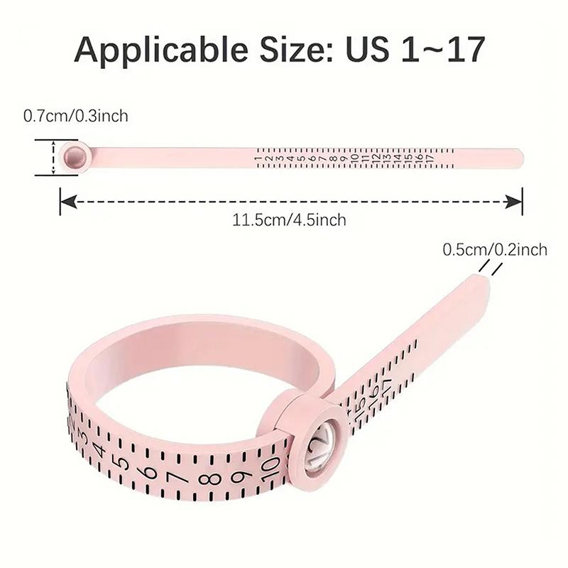 Ring With Magnifying Glass, Measuring With Ring, Soft Ruler, Plastic Size Circle, Size Filter, Durable