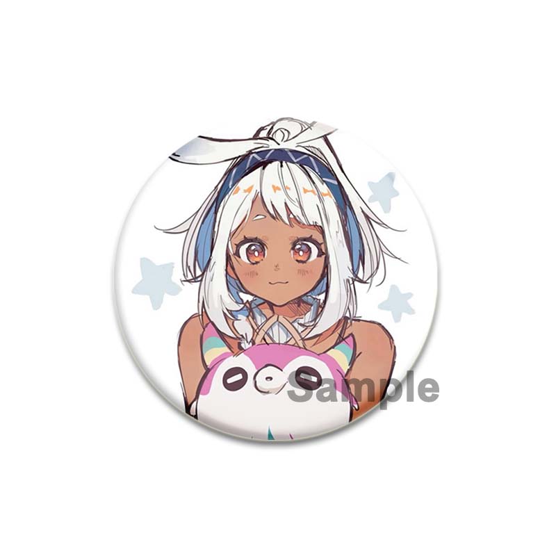 Anime Game Genshin Impact Mualani Soft Button Pins Character Kinich X Mualani Fanart Brooch Handmade Badge Fans Collection Gifts