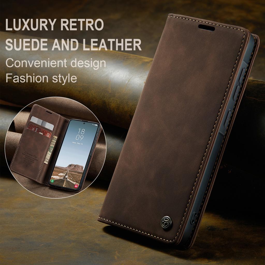 CaseMe Luxury Retro Magnetic Flip PU Leather Phone Case for Samsung Galaxy A37 Wallet Cover Phone Coque For Samsung Galaxy A57