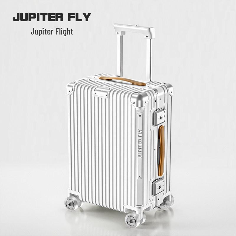 Silent Universal Wheels Suitcase: 20-Inch Carry-On for Women, 24-Inch Rideable for Men, Aluminum Frame, with Pull Rod and Travel Password Lock.