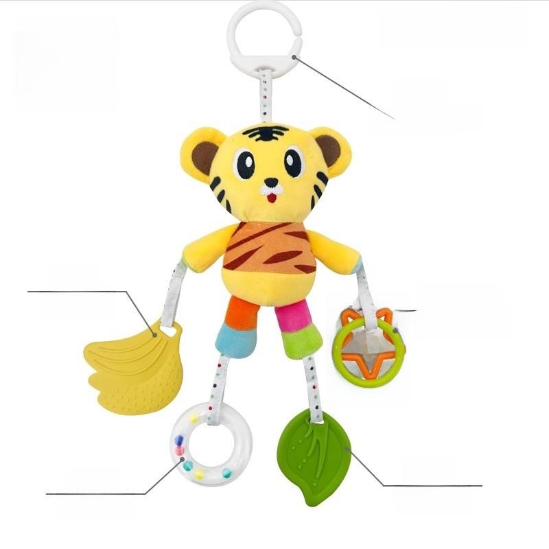 Baby Carriage Rattle Toy With Lighted Features For Toddler Development And Entertainment