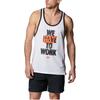 Under Armour Project Rock Get To Work Letter Print Loose Fit Sleeveless Tank Top Men Tops White 1383299-100