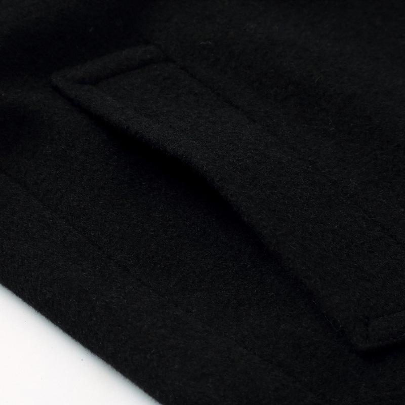 Middle-Aged Men's Korean Style Slim-Fit Woolen Overcoat for Autumn and Winter