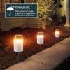 Flameless Cemetery Solar Lamp Waterproof Lawn Lighting Light Tea Light  Halloween Decor
