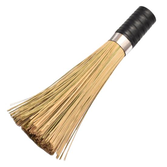 

Бамбуковая щетка для мытья посуды Глубокая очистка Угловая головка Длинная ручка Дизайн Скребок для посуды Легко чистить Многофункциональный очиститель для кухни C