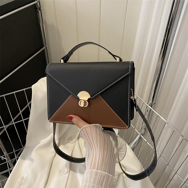 Women'S Bag Contrasting Color Envelope Small Square Bag Niche Handbag Versatile Women'S Bag Shoulder Bag Crossbody Bag