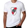 RIVER PLATE FC T-Shirt schwarzes Baumwoll-T-Shirt schlicht für Mann Paket T-Shirt für Mann 100 Prozent Baumwolle T-Shirt