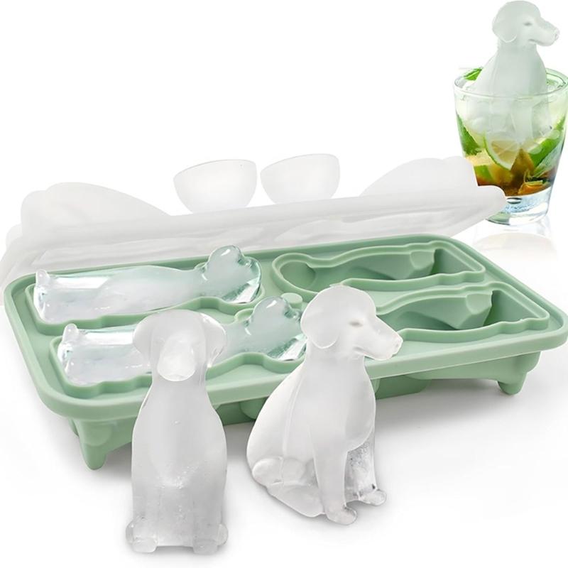 Labrador Eiswürfelform Niedliche Hundeform Schokoladen- und Keksform Tier-Thema Eiswürfelbehälter für DIY-Liebhaber Küchenwerkzeug