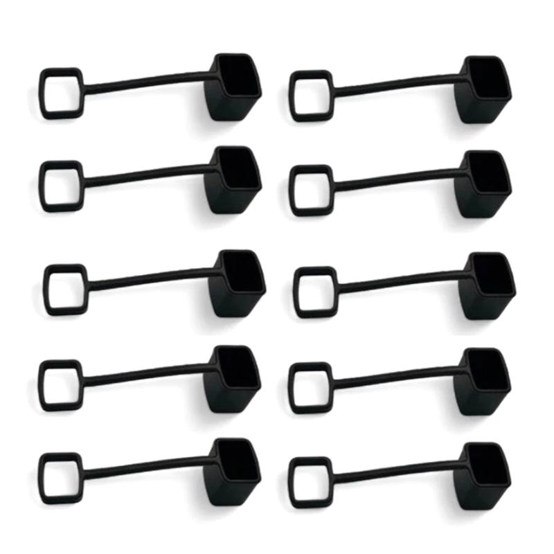 5/10 PCS Coffee Syrup Pump Tip Cap Covers Pourer Cap Syrup Covers Caps Silicone Fits For Syrup Pump, Pour Dispenser