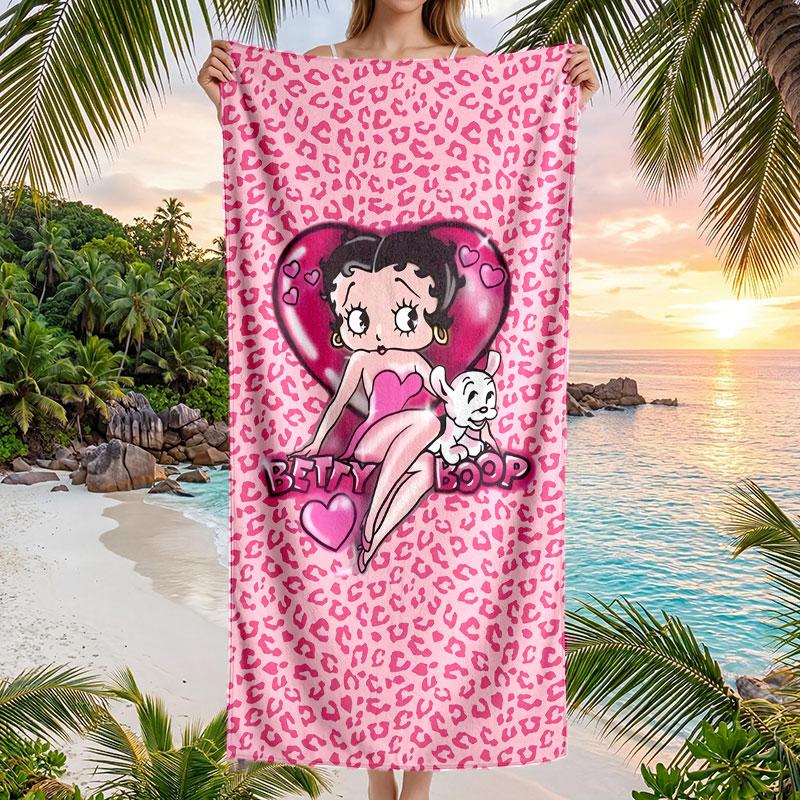 Large Beach Towel Quick Dry Absorbent Towel For Beach IndoorBetty Boop
