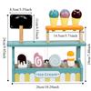 Pretend Play Play House Toys Montessori Simulation Kitchen Toy Ice Cream Shop Toys  Kids Play