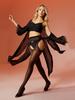 Kave 1 Pair 30D Suspender Pantyhose For Women High Waist Tights Sexy Suspender Open Crotch Hollow Out Summer Pantyhose