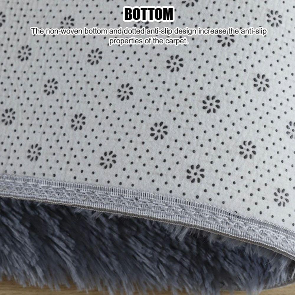 Thickened Living Room Rugs Soft Plush Foot Mat Round Carpet  For Living Room Home Decor Bedroom