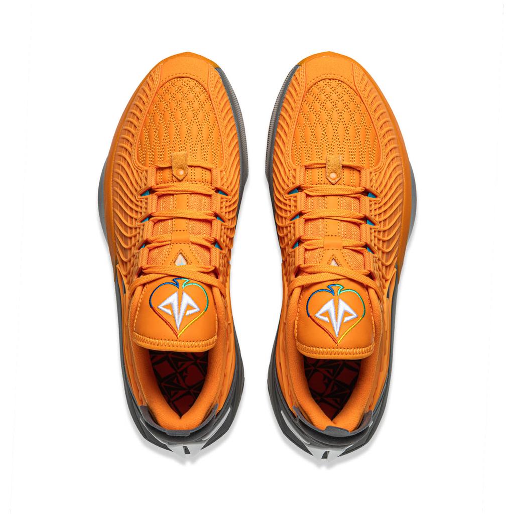 New LiNing JB3 Coverage Anti Rollover Low Top Basketball Shoes Men's Gray Orange ABAU107-26