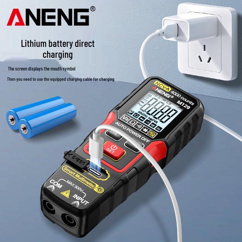 Rechargeable High-Precision Smart Digital Multimeter: Fully Automatic, Multifunctional, Anti-Burn, Universal Electrician's Tool.