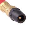 WYNNsky Bayonet Style Tire Inflator Gauge, With Heavy Duty Straight Head Air Chuck And 12" Hose - 10 To 90 PSI