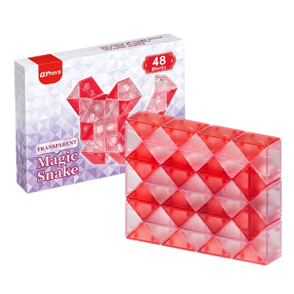 Moyu Macaron Magic Ruler 24/36/48/60/72Section Folding Snake Speed Puzzle Magic Ruler Magic Snake Educational Toy Gifts For Kids