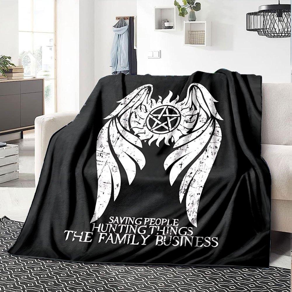 1pc Supernatural 13 Blanket Soft Warm Throw for Home, Office, Travel All Season Cozy Bedding Gift, Office Cozy Accessory