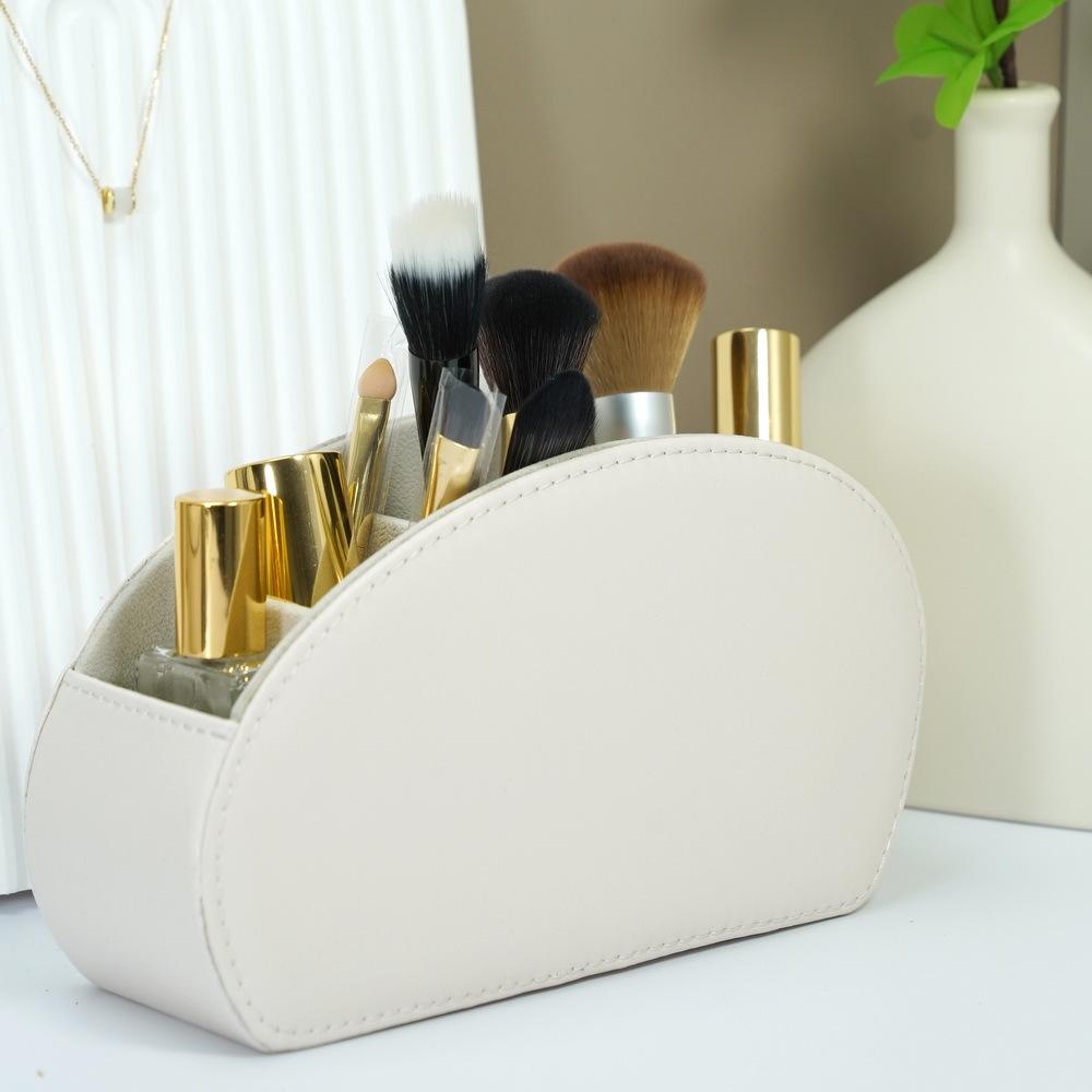 

Настольный ящик для хранения из ПУ кожи Многофункциональный ящик для хранения и организации One Size белый