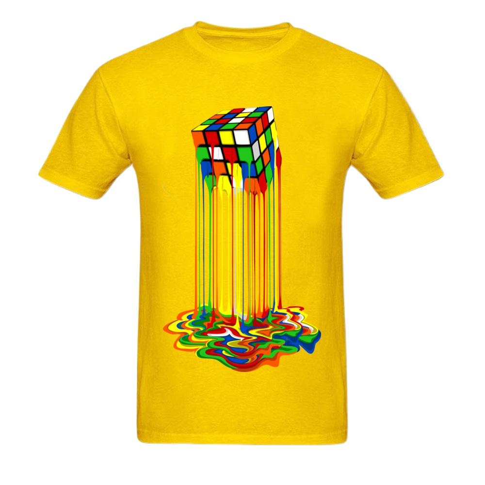 Tshirt Rainbow Abstraction Melted Image Pure Young T-Shirt Best Gift Men Tops Tees Good Quality Tshirt