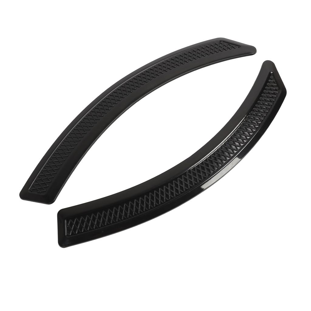 2pcs Car Wheel Eyebrow Strip 41.5cm Universal Anti Collision Wheel Arch Protector Sticker Black
