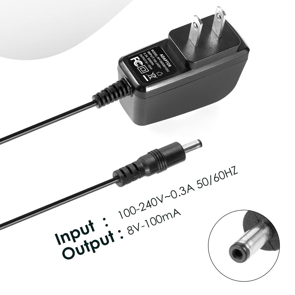 8V 100mA DC3.5*1.35MM Shaver Charger Fit for Philips HQ840 Norelco Multigroom  3000  MG3750/50 MG3750/10 MG3750/60 MG3760 MG3760