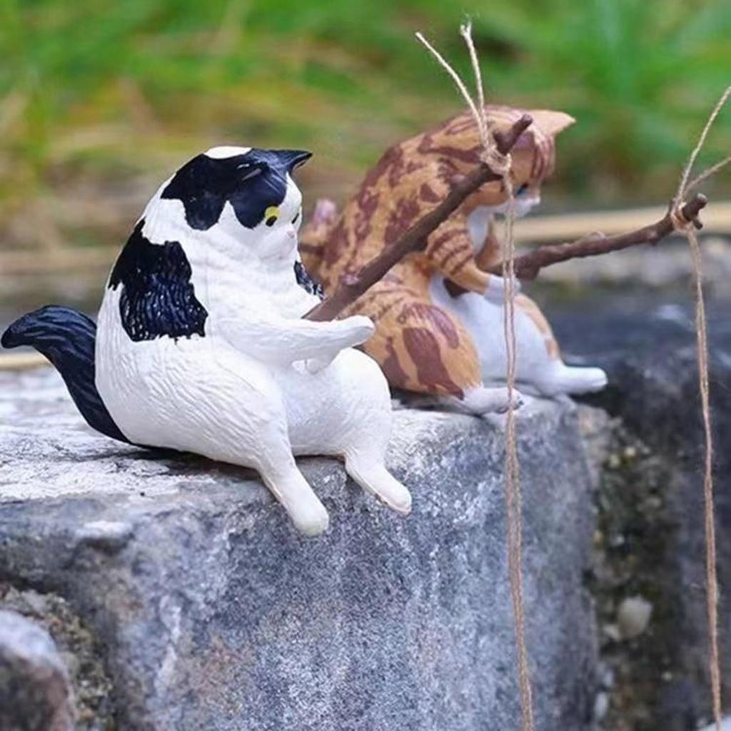 A Fishing Ornament Holding A Fishing Rod 7PC