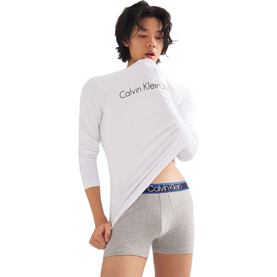 Calvin Klein Lettered Waistband Boxer Briefs 3-Pack Men Underwear NP2312O-IFR