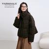Mark Fairwhale Women's Plaid Short Down Jacket