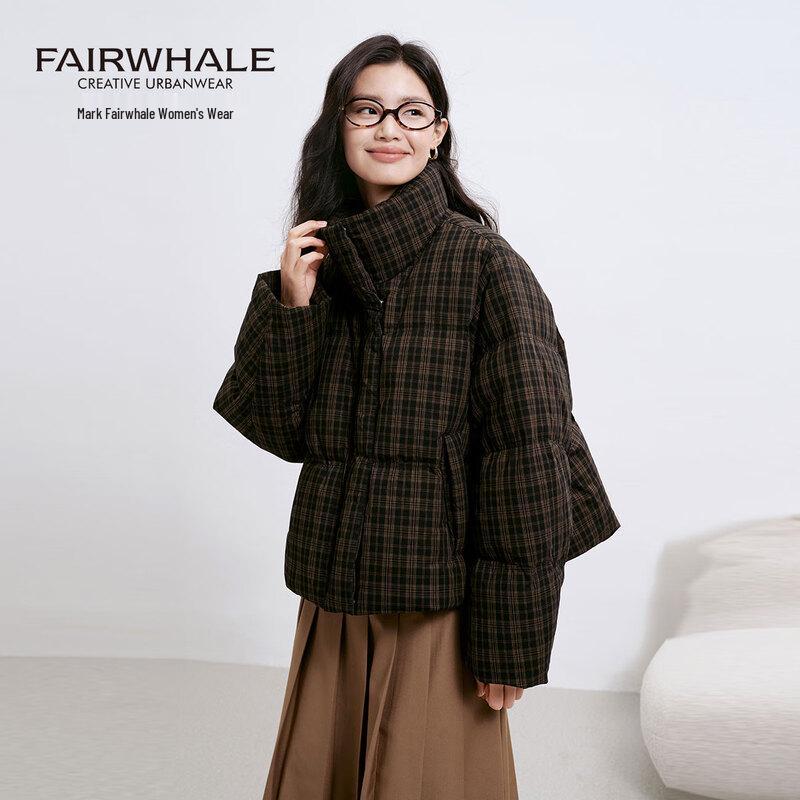 Женский клетчатый короткий пуховик Mark Fairwhale L