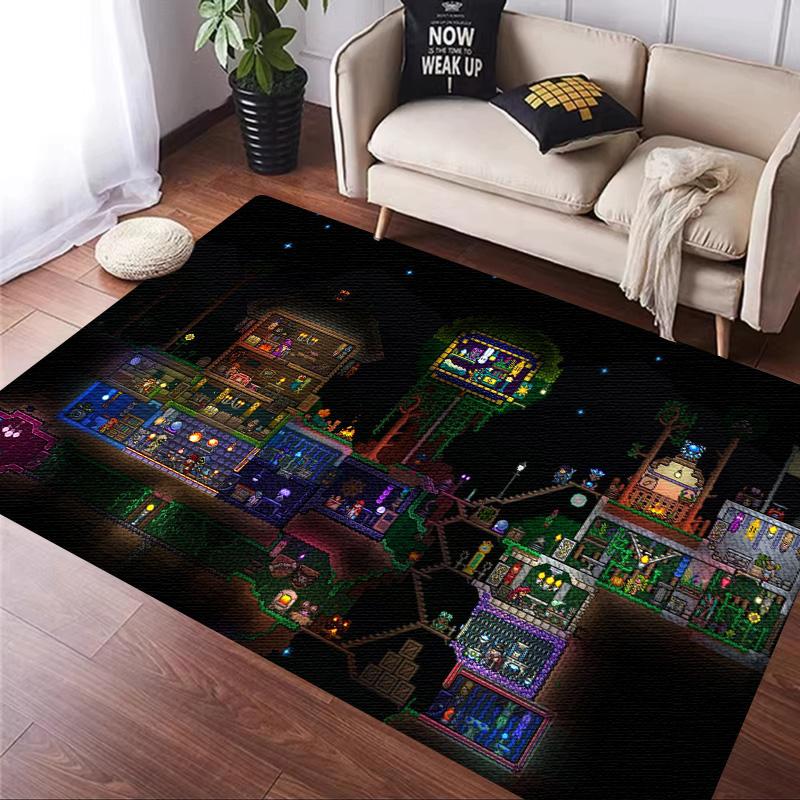 Juego Sandbox T-Terraria Alfombra Cocina Felpudo Entrada Decoración Suelo Dormitorio Alfombra Sala de Estar Baño Alfombras Antideslizantes