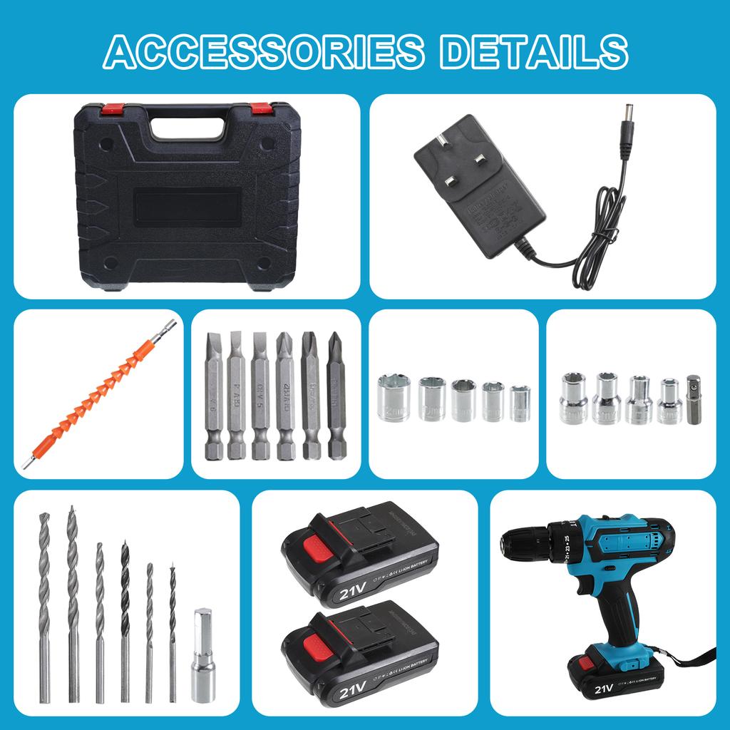 Cordless Drill Machine With Lithium Battery For Long Lasting Smart Steel Portable Cordless Drill