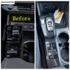 Car Center Control Gear Shift Panel Cover Trim For Hyundai Sonata   2022 Accessories ,ABS Carbon Fiber