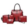 Women's Bag New Fashionable Four-piece Set, Mother and Child Bag, Large-capacity Shoulder Crossbody Handbag