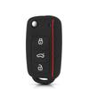 KEYYOU Silicone Remote Key Case Cover For Volkswagen For VW Bora Polo Tiguan Jetta Passat B5 B6 B7 Golf Beetle for Skoda Octavia