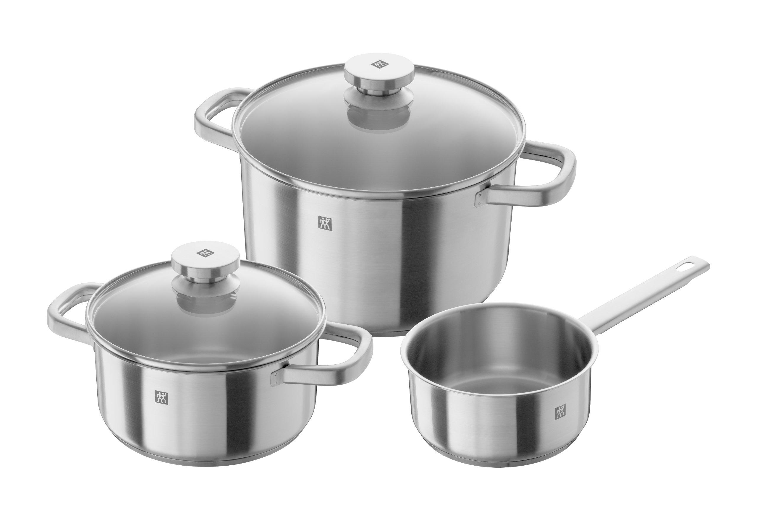 

ZWILLING Joy Stainless Steel Cookware Set Silver 3 Pieces срібний
