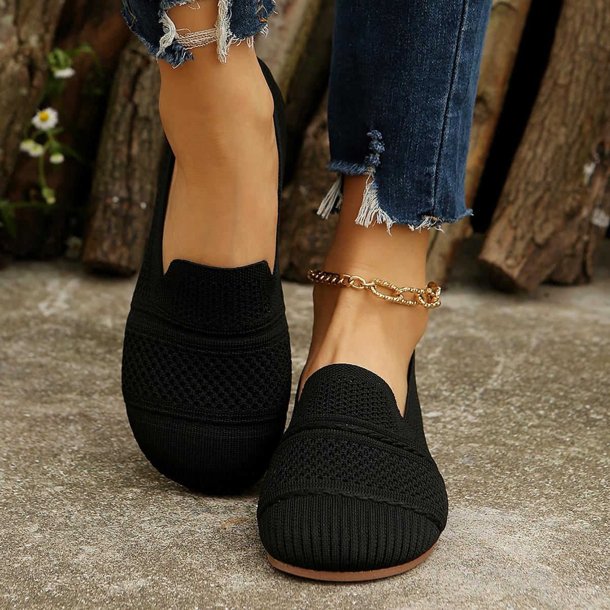 

Новая летняя дышащая женская обувь с сетчатым квадратным носком, модная повседневная обувь на плоской подошве для женщин, кроссовки Zapatos De Mujer 37 чёрный