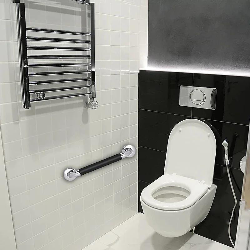 Stainless Steel Silicone Handrails for The Elderly Bathroom Handrails Barrier-free Elderly Bathroom Non-slip Toilet Handle Tools