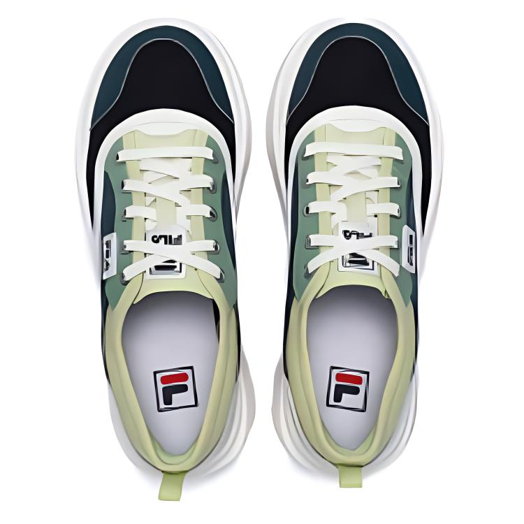 Fila Jellyfish Casual Comfortable Durable Lightweight Low-Top Canvas Shoes Men Sneaker Black Green F12M421305FBR