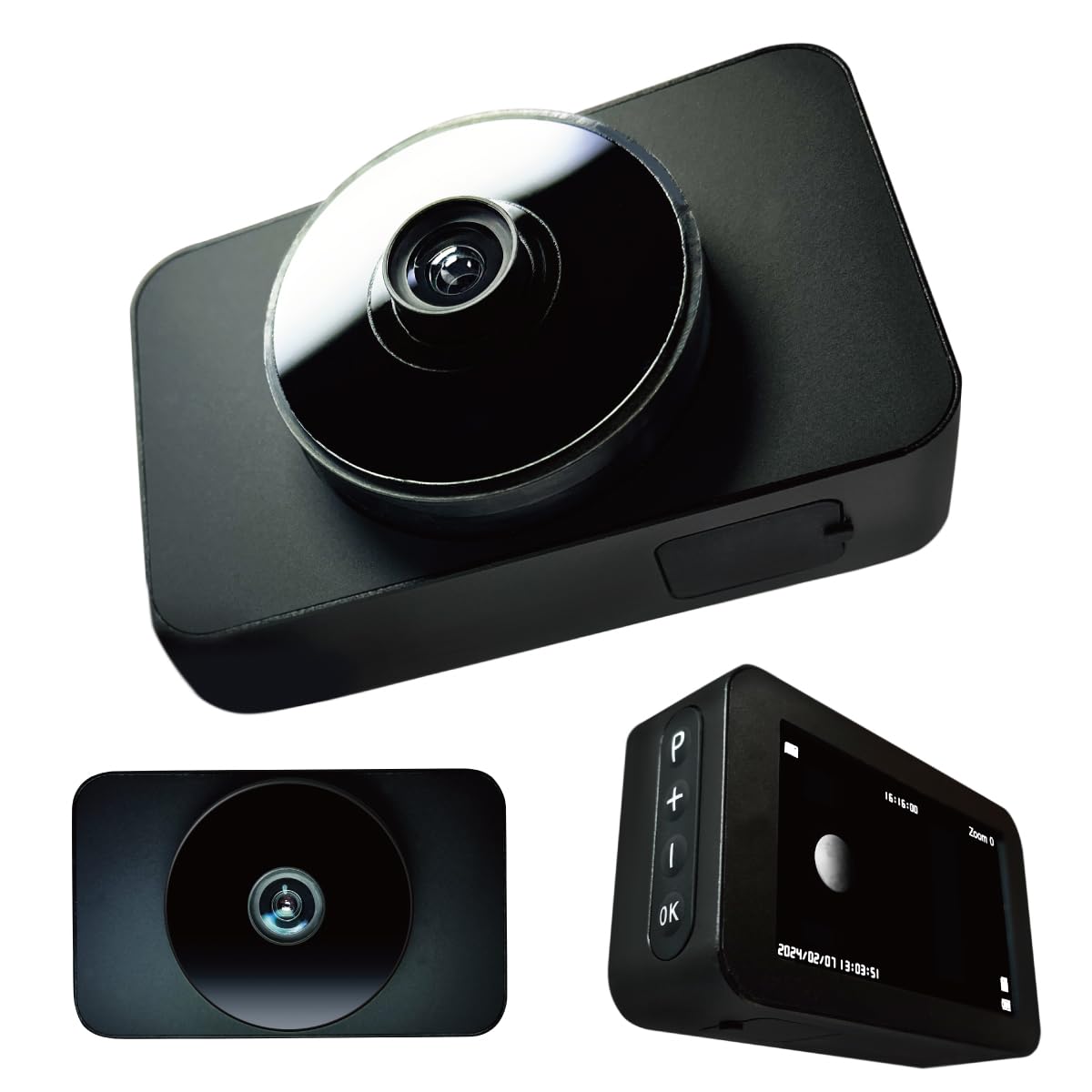 

Компактна камера Цифрова камера Маленька камера-об єктив Сумісна з телескопами Оснащена монітором Об єктив для корекції нічного бачення Кріпиться до біноклів