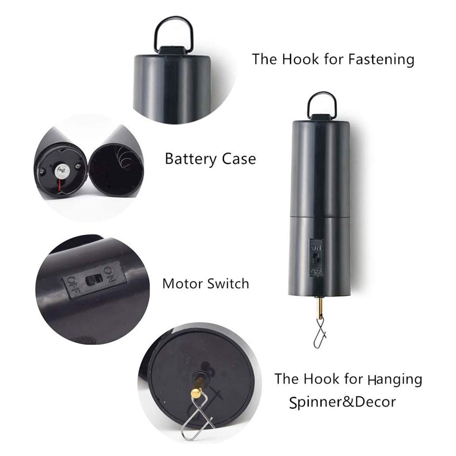 

Black Hanging Battery Powered Motor Rotating Motor for Garden Wind Spinner Wind Chimes чёрный