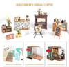 Robotime 1:20 Miniature House Kits Model Building Kits Hobbies Gifts for Women and Men Simon's Coffee Toys