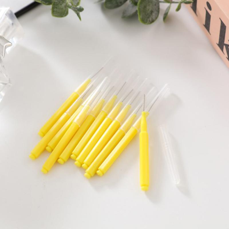 10 szt. szczoteczek międzyzębowych Denta Floss Cleaning Dental Brush Ortodontyczna szczoteczka do zębów