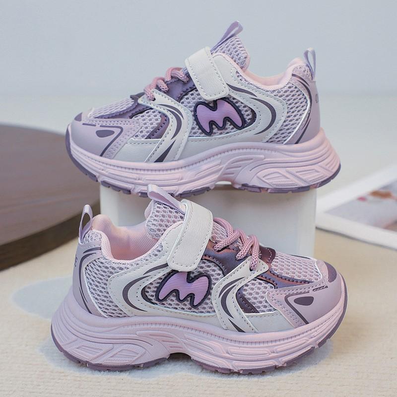Kids Breathable Mesh Running Shoes Girls Boys Lightweight Comfortable Sneakers Outdoor Walking Sport Footwear